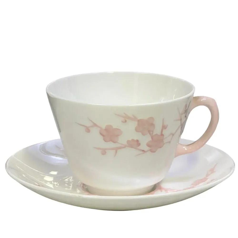 Spode Retired 1962-1964 'Geisha' Light Pink 5-Piece Place Setting-Rare-Excellent - Picture 5 of 10